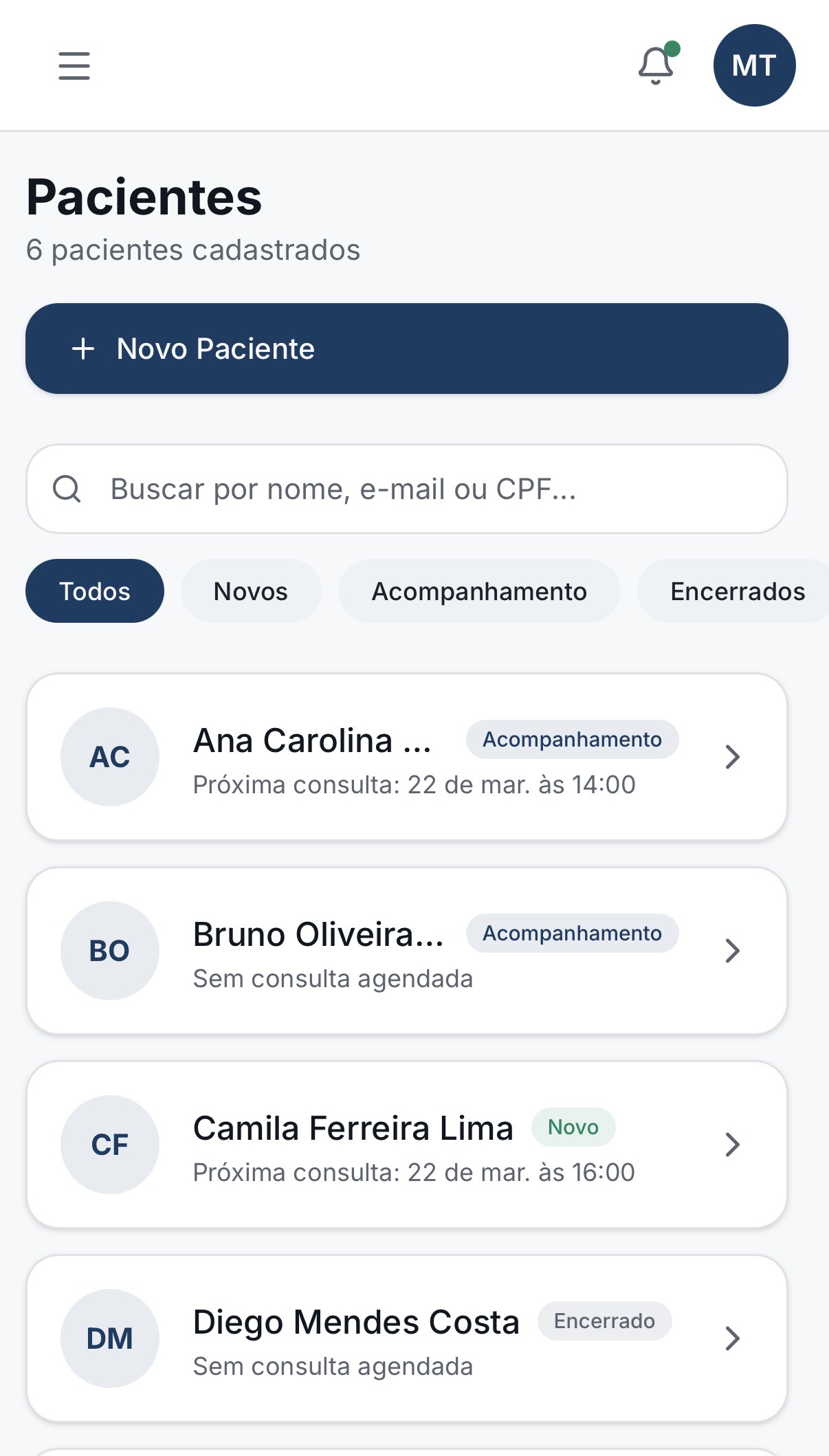 Sistema de Pacientes